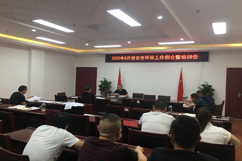 Z6尊龙凯时集团召开8月份清静环保事情例会暨培训会