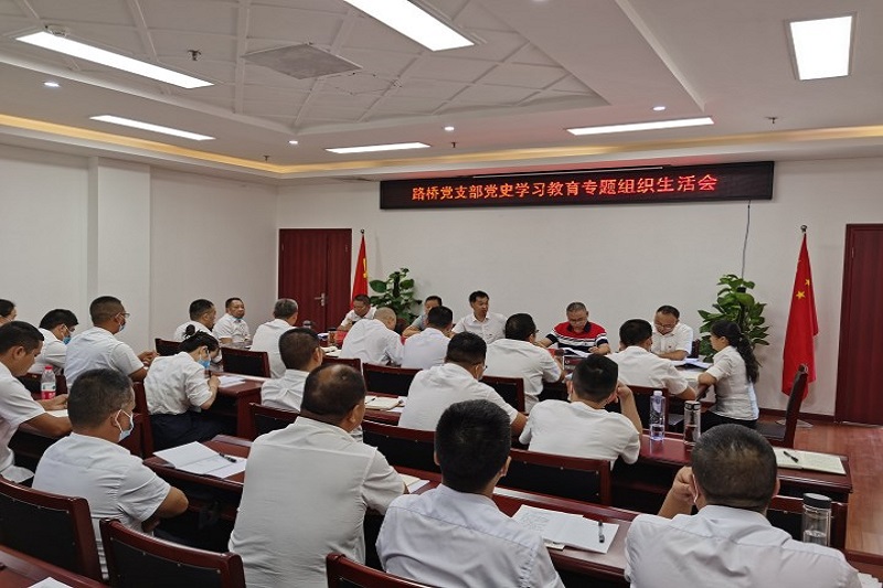 公司支部召开党史学习教育专题组织生涯会